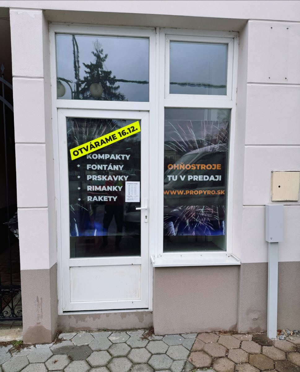 Predajňa PROPYRO v Bytči