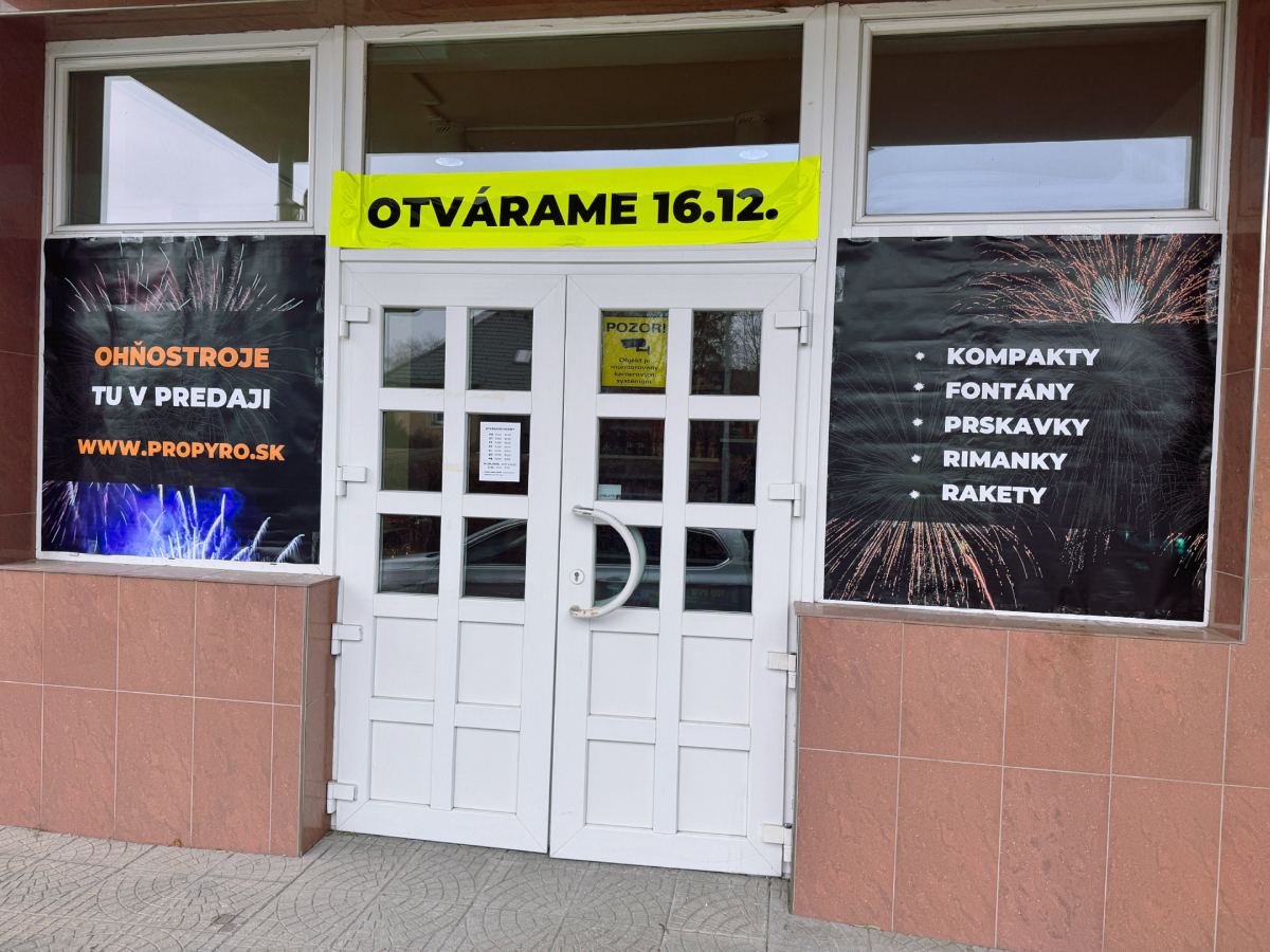 Predajňa PROPYRO v Čadci